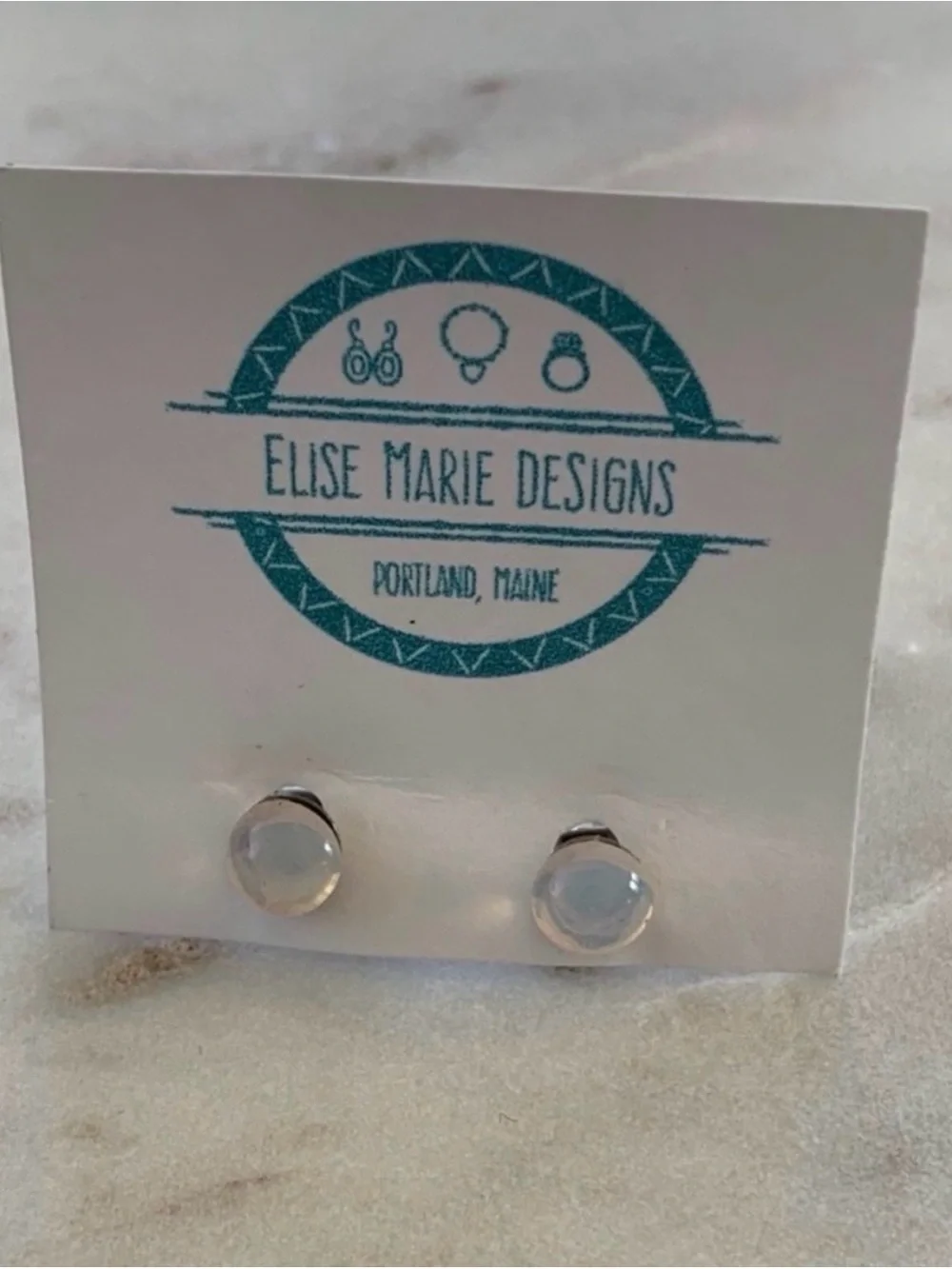 Elise Marie Designs Opal Stud Earrings